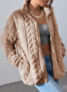 Caramel Winter Fleece Jacket