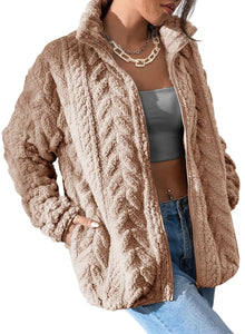 Caramel Winter Fleece Jacket