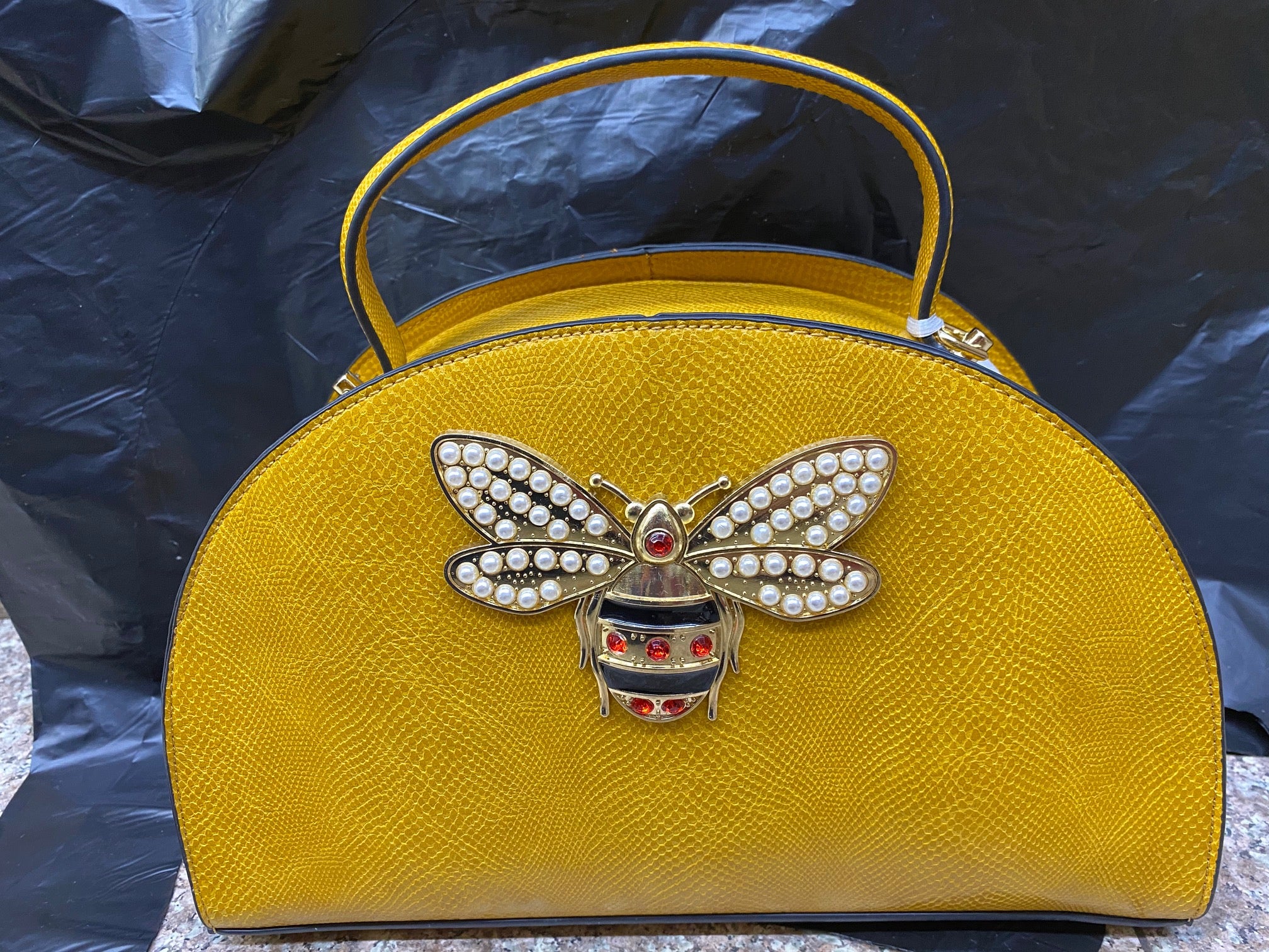 Mustard Bumblebee bag with Wallet