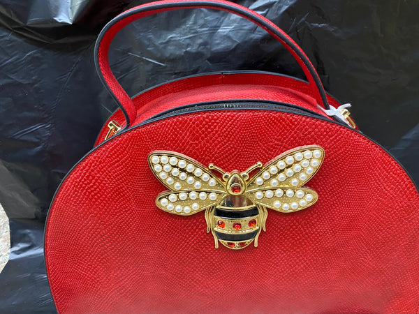 Red Bumblebee bag with Wallet Le Fashion Cottage