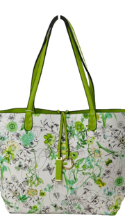 Reversible Floral Green Bag